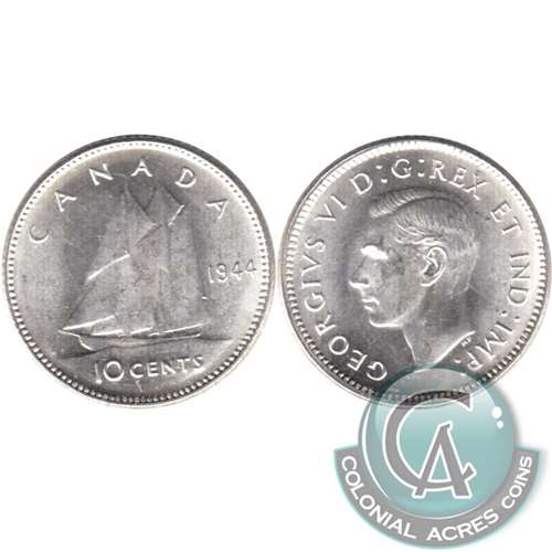 1944 Canada 10-cents Choice Brilliant Uncirculated (MS64) $