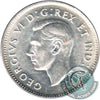 1945 Canada 10-cents Almost Uncirculated (AU50)