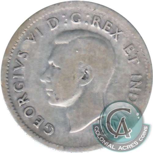 1945 Canada 10-cents Circulated