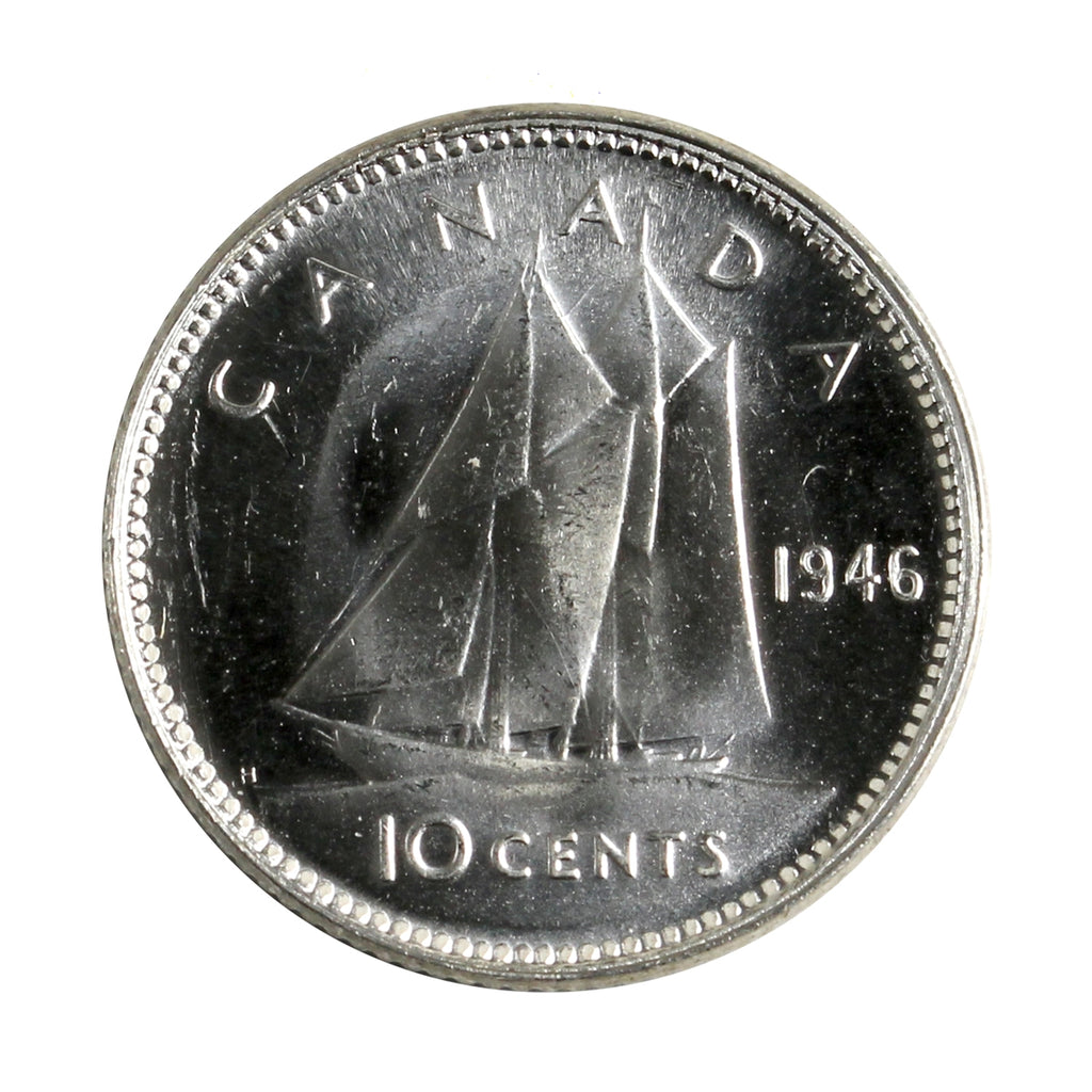 1946 Canada 10-cents Brilliant Uncirculated (MS63)