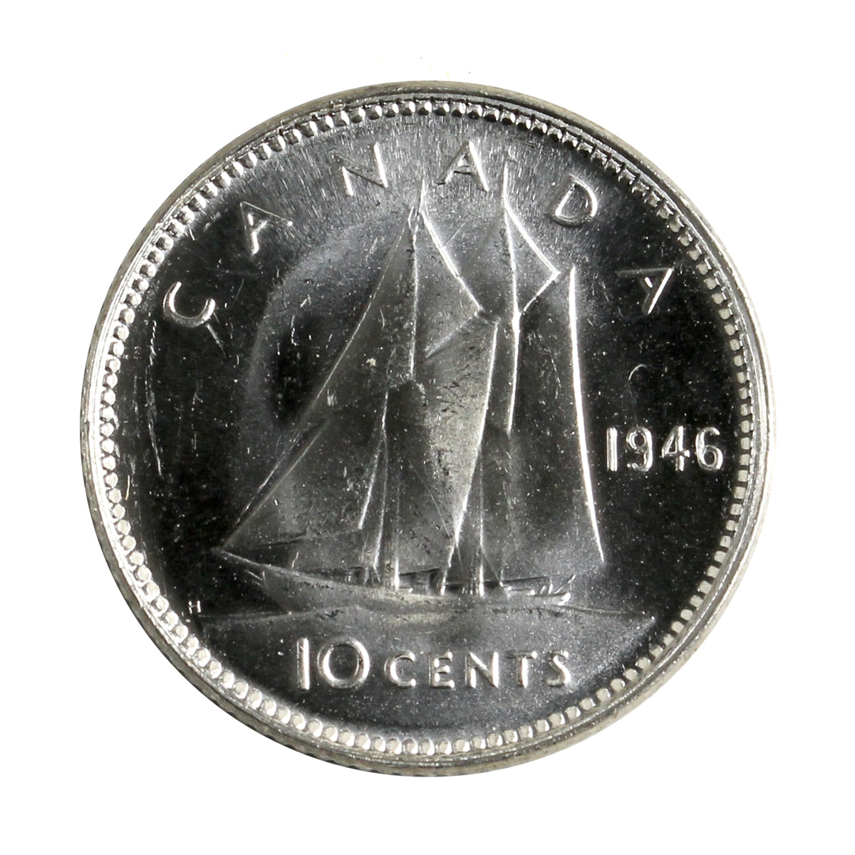 1946 Canada 10-cents Brilliant Uncirculated (MS63)