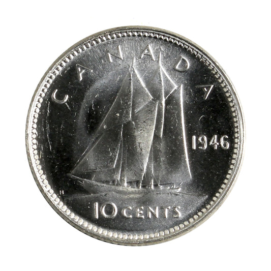 1946 Canada 10-cents Brilliant Uncirculated (MS63)