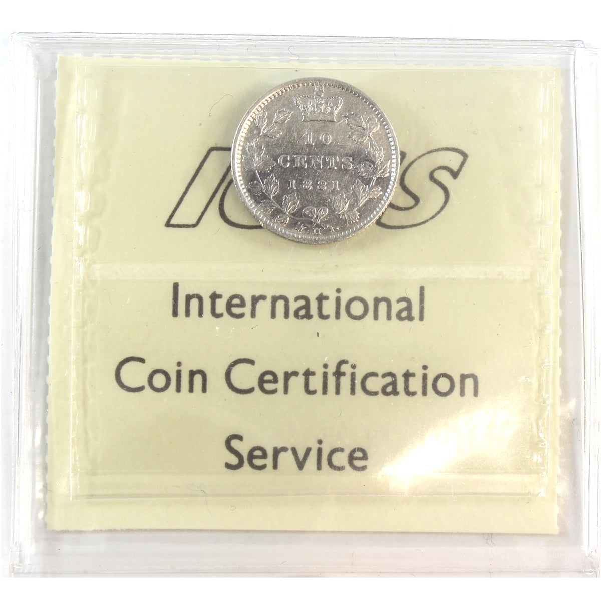 1881H Obv. 2 Canada 10-cents ICCS Certified VF20