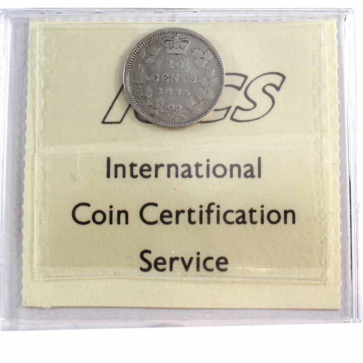 1875H Canada 10-cents ICCS Certified VG10