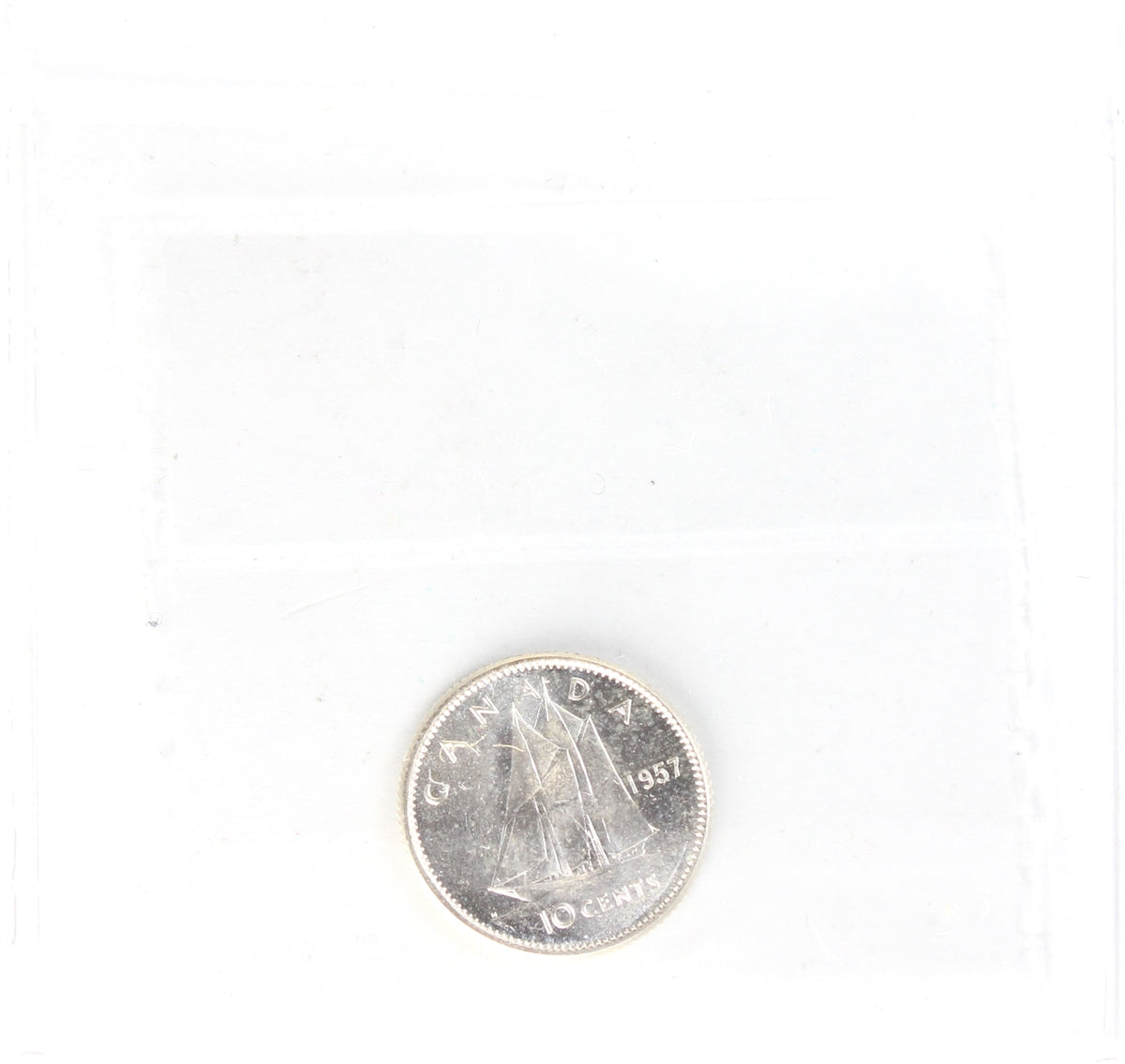 1957 Canada 10-cents ICCS Certified MS-64