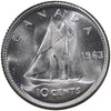1963 Canada 10-cents Choice Brilliant Uncirculated (MS64)