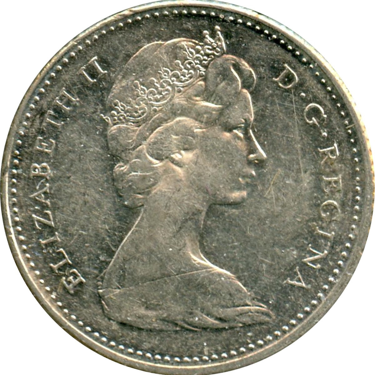 1965 Canada 10-cents Circulated