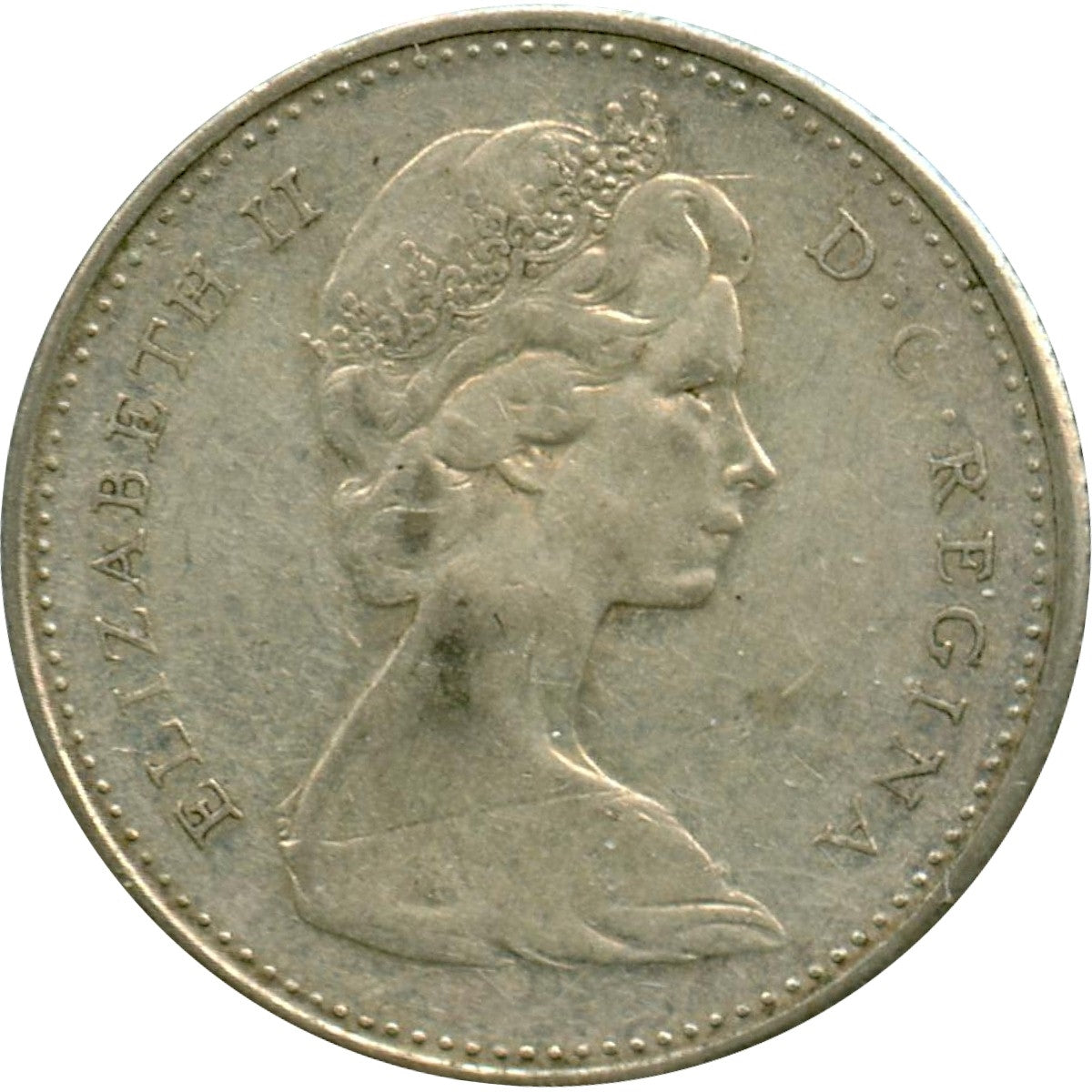 1966 Canada 10-cents Circulated