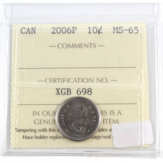 2006P Canada 10-cents ICCS Certified MS-65