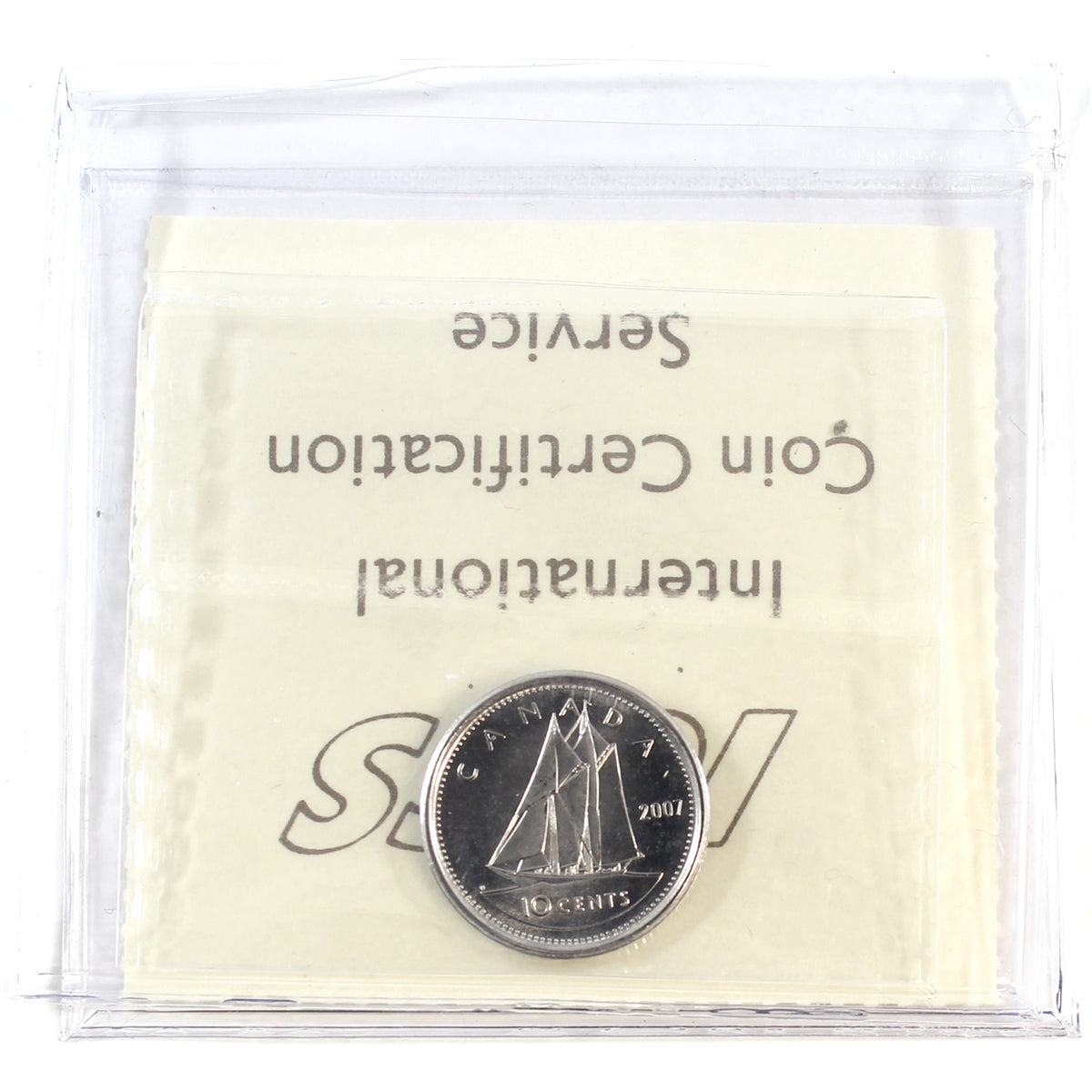 2007 Straight 7 Canada 10-cents ICCS Certified MS-66