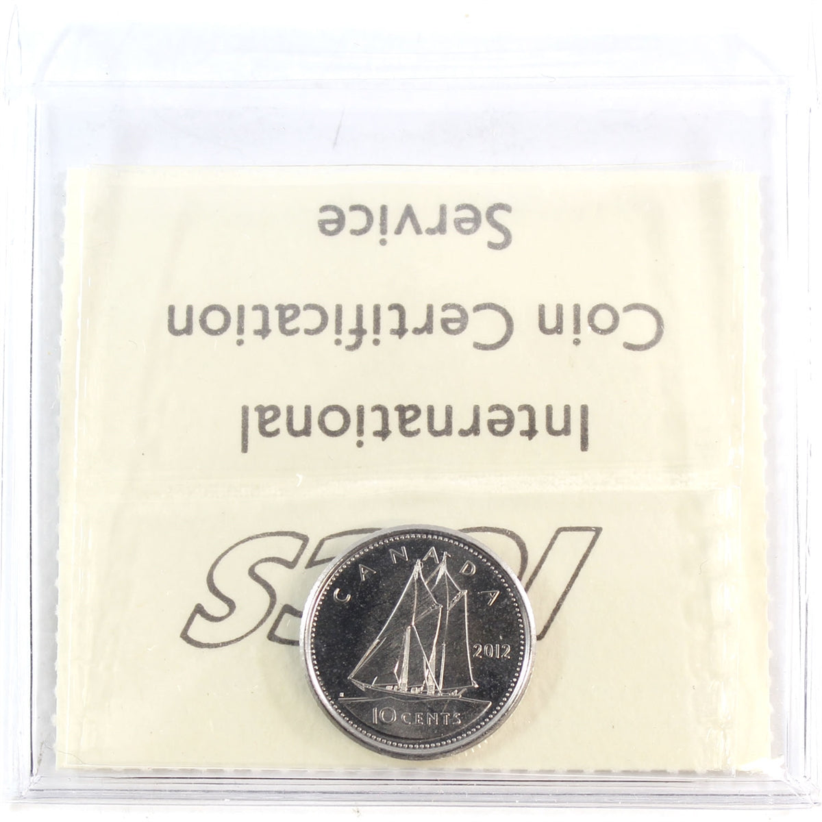 2012 Canada 10-cents ICCS Certified MS66
