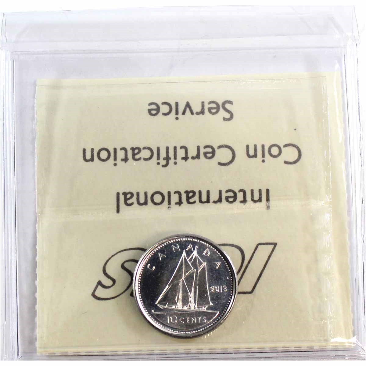 2013 Canada 10-cents ICCS Certified MS65