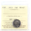 2015 Canada 10-cents ICCS Certified MS67