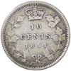 1891 21 Leaves Canada 10-cents ICCS Certified F12
