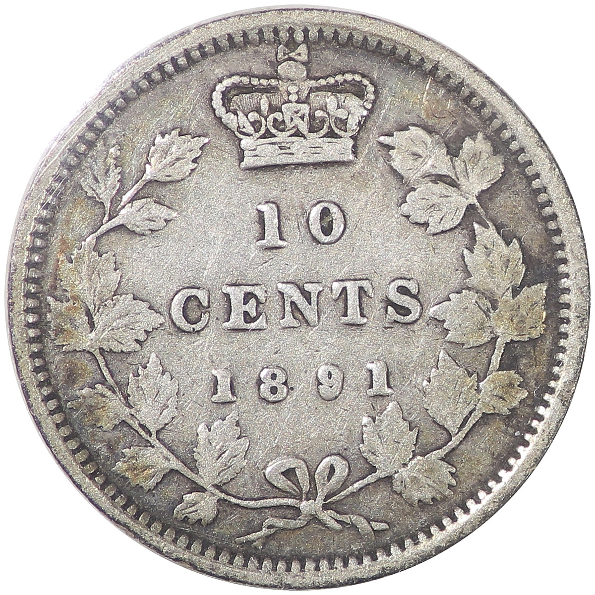 1891 21 Leaves Canada 10-cents ICCS Certified F12