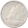 1956 Dot Canada 10-cents Fine (F12)