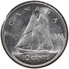 1961 Canada 10-cents AU-UNC (AU55)
