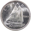 1949 Canada 10-cents ICCS Certified MS-64