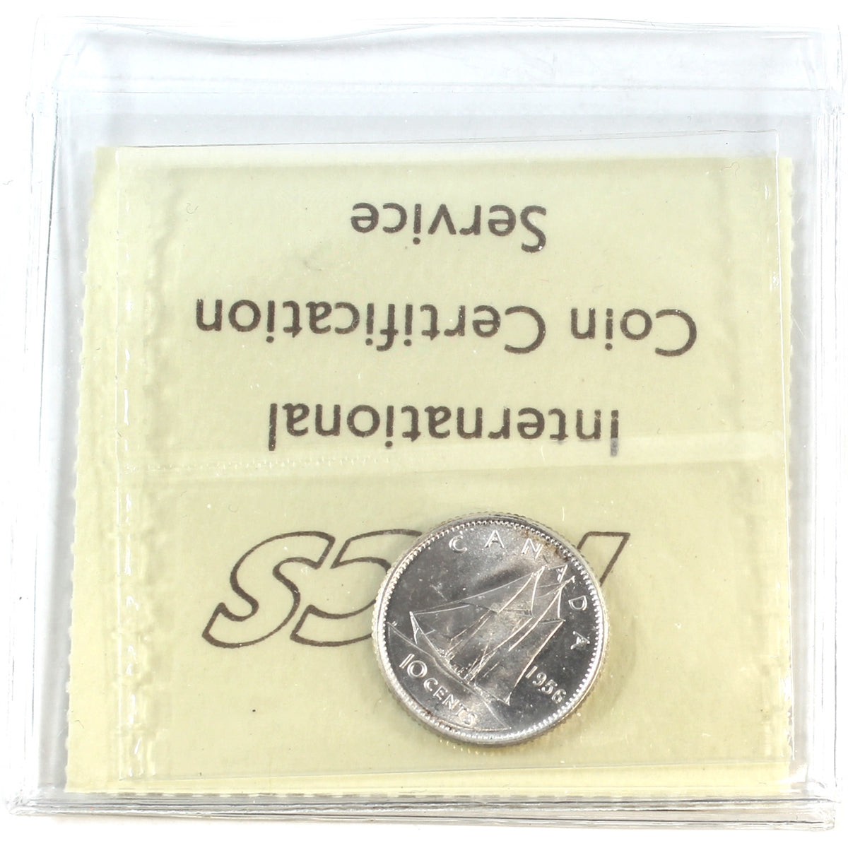 1956 Dot Canada 10-cents ICCS Certified MS64