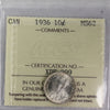 1936 Canada 10-cents ICCS Certified MS62