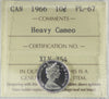 1966 Canada 10-cents ICCS Certified PL67 Heavy Cameo