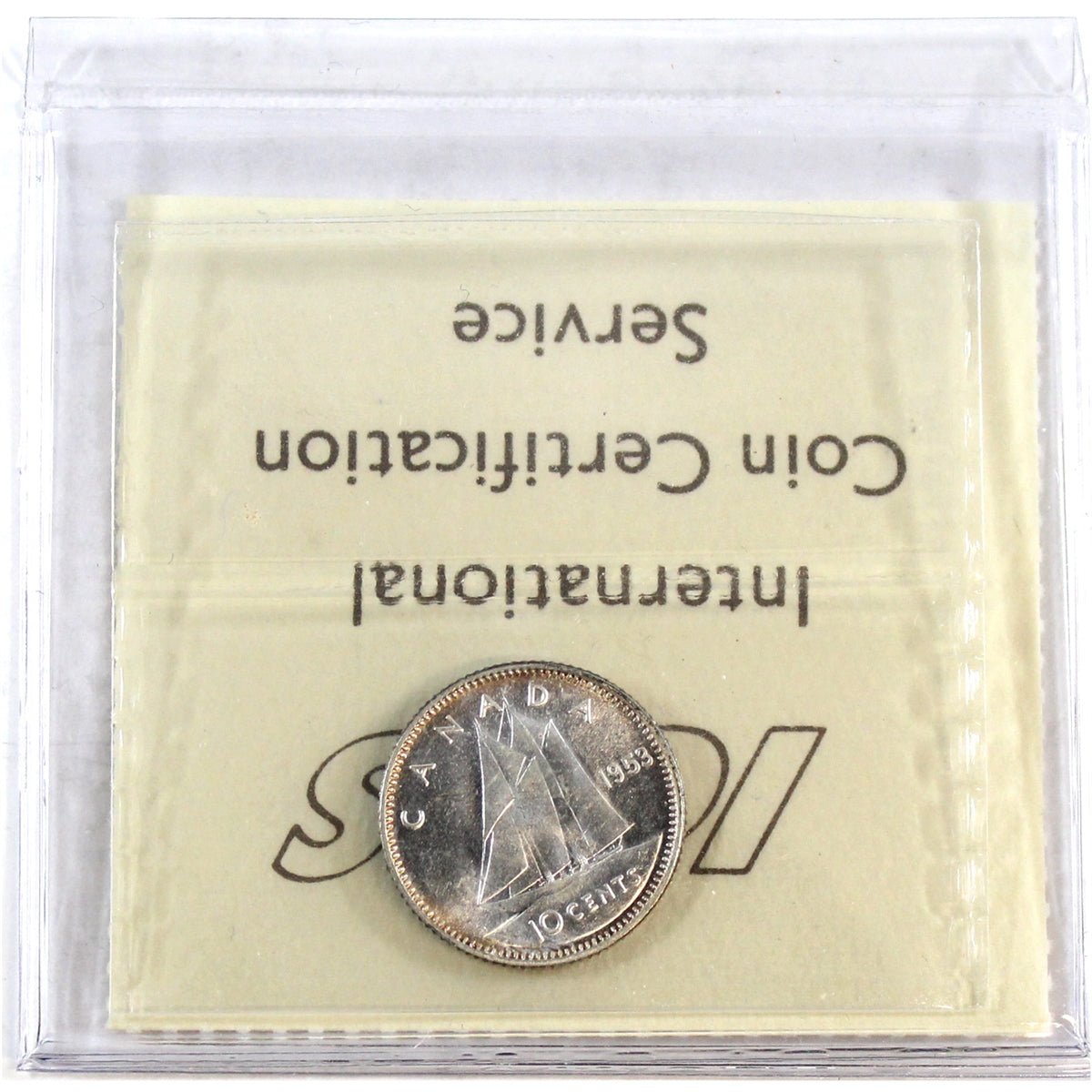 1953 NSF Canada 10-cents ICCS Certified MS64