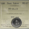 (2004) Canada 10-cents Test Token TT-10.13 ICCS Certified MS67