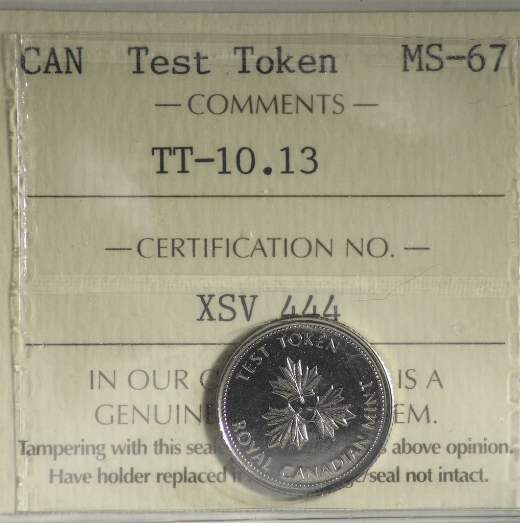 (2004) Canada 10-cents Test Token TT-10.13 ICCS Certified MS67
