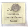 1886 Small 6, Obv. 5 Canada 10-cents ICCS Certified AU50
