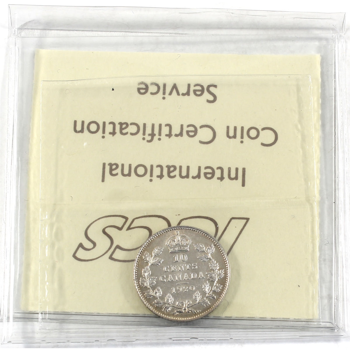 1920 Canada 10-cents ICCS Certified EF-45