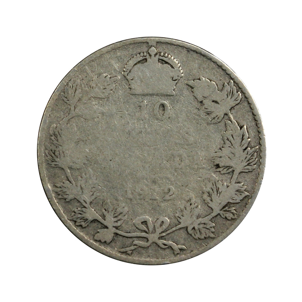 1912 Canada 10-cents About Good (AG3)