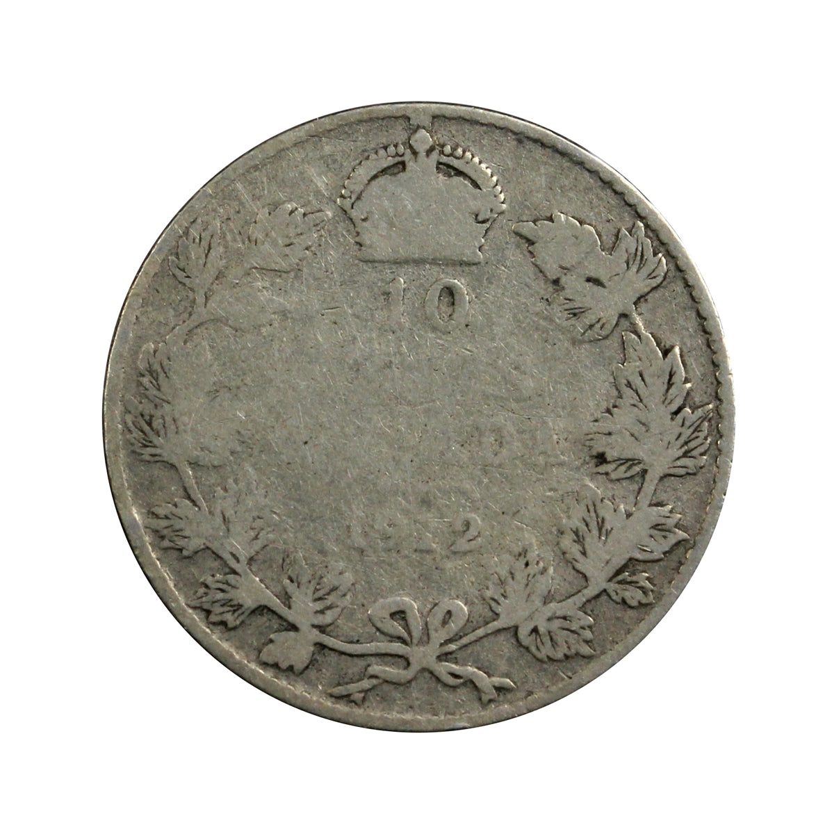 1912 Canada 10-cents About Good (AG3)
