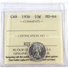 1956 Canada 10-cents ICCS Certified MS-64