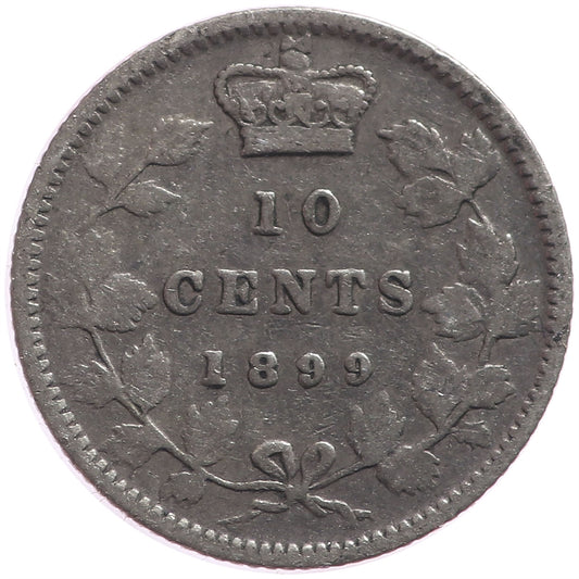 1899 Small 9's Canada 10-cents Very Good (VG8)