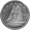 1968 Silver Canada 10-cents Choice Brilliant Uncirculated (MS64)