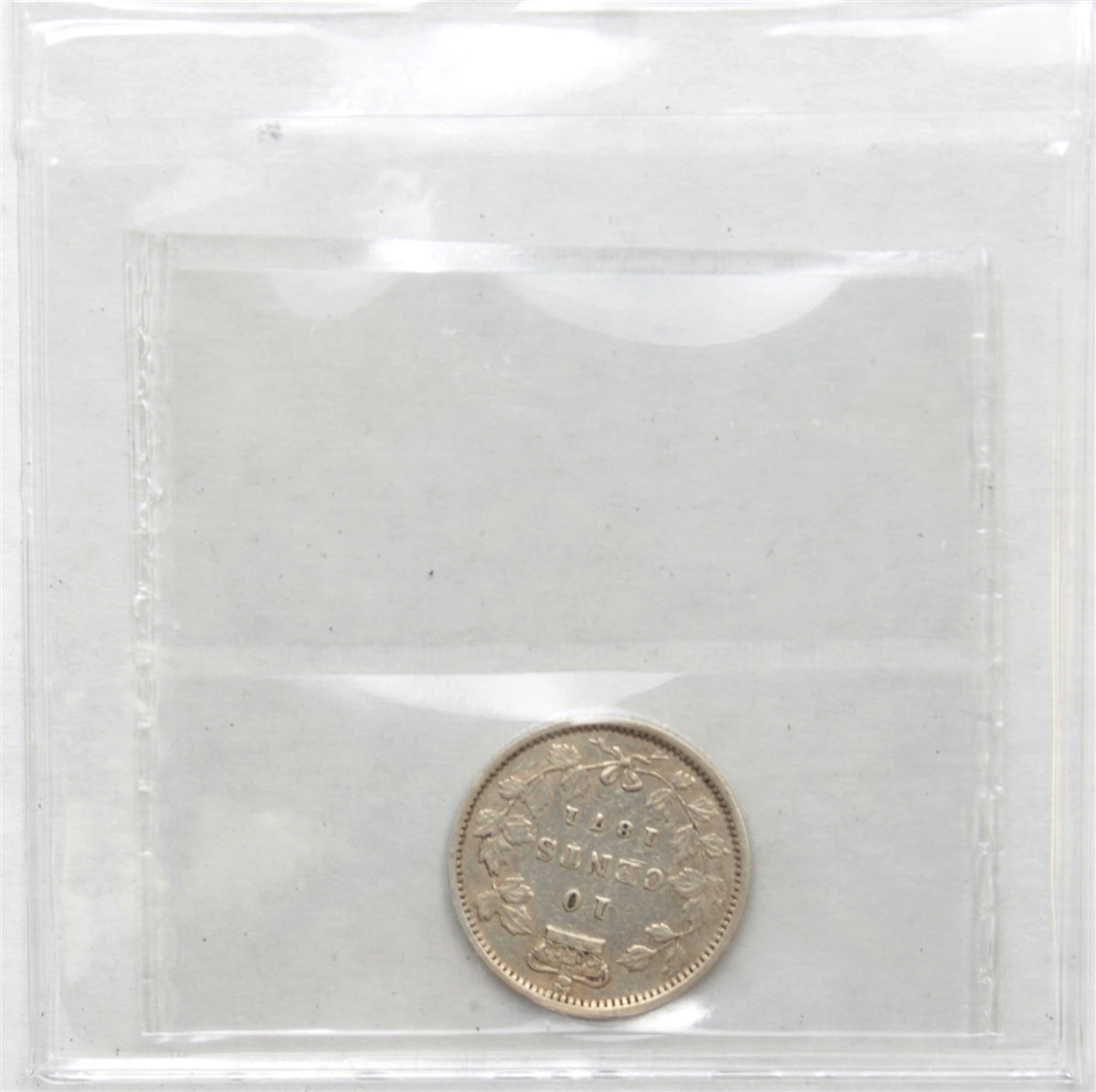 1871 Canada 10-cents ICCS Certified F12