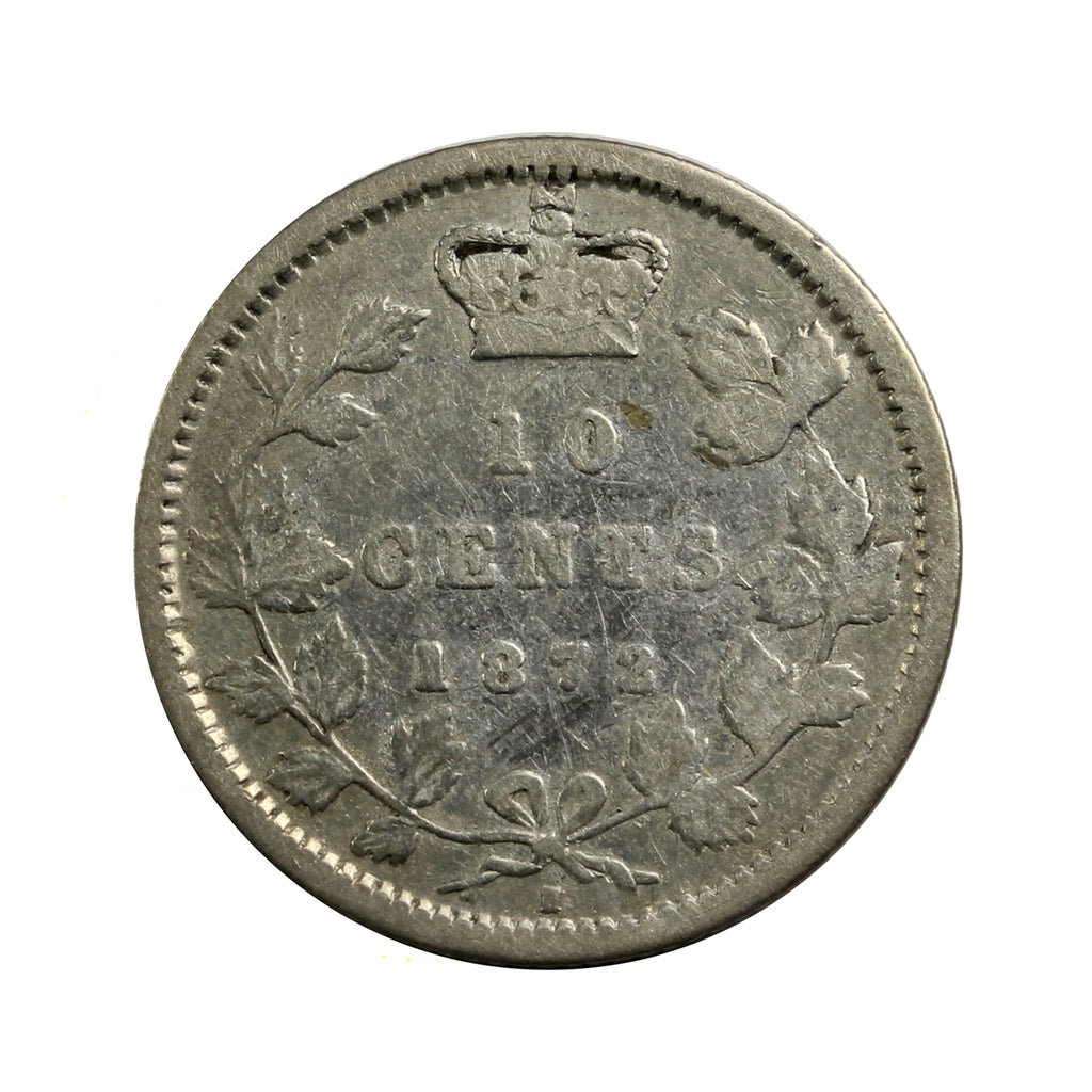 1872H Canada 10-cents VG-F (VG10) $