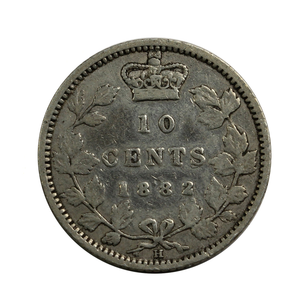 1882H Canada 10-cents Very Fine (VF20) $