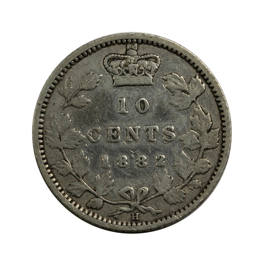 1882H Canada 10-cents Very Fine (VF20) $