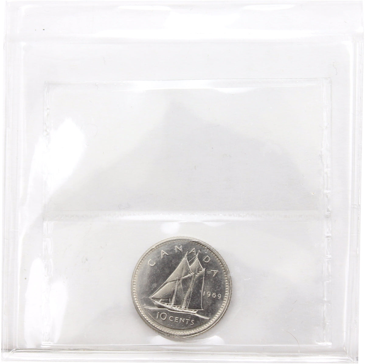 1969 Small Date Canada 10-cents ICCS Certified MS64