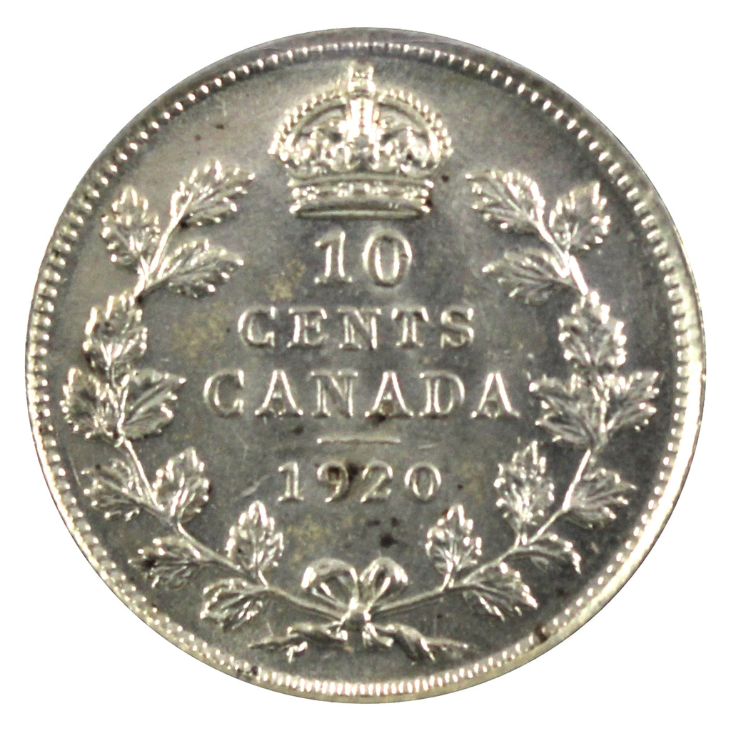 1920 Canada 10-cents Uncirculated (MS60) $