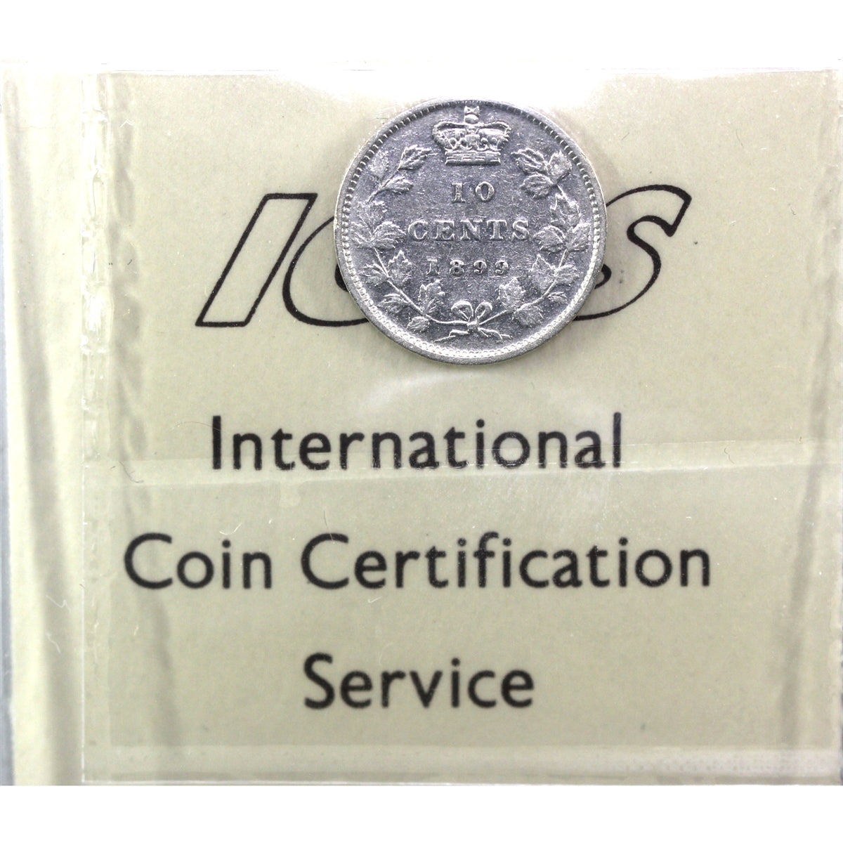1899 Small 9's Canada 10-cents ICCS Certified VF20