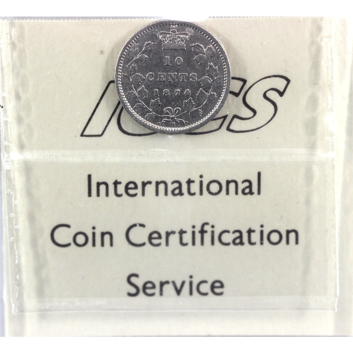 1874H Canada 10-cents ICCS Certified F12
