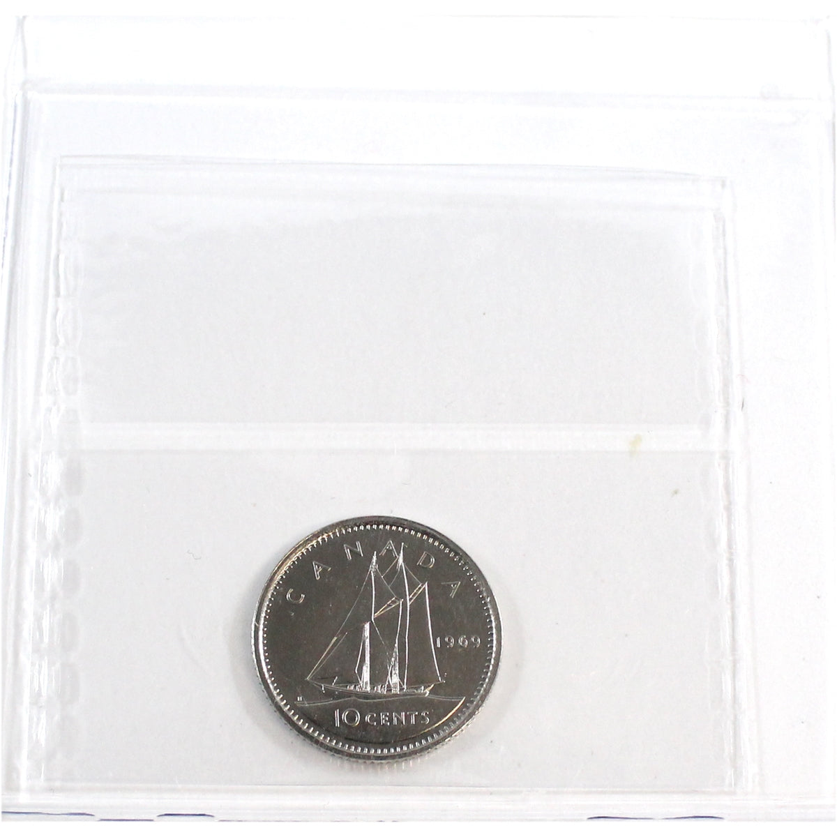 1969 Small Date Canada 10-cents ICCS Certified PL65 Ultra Heavy Cameo