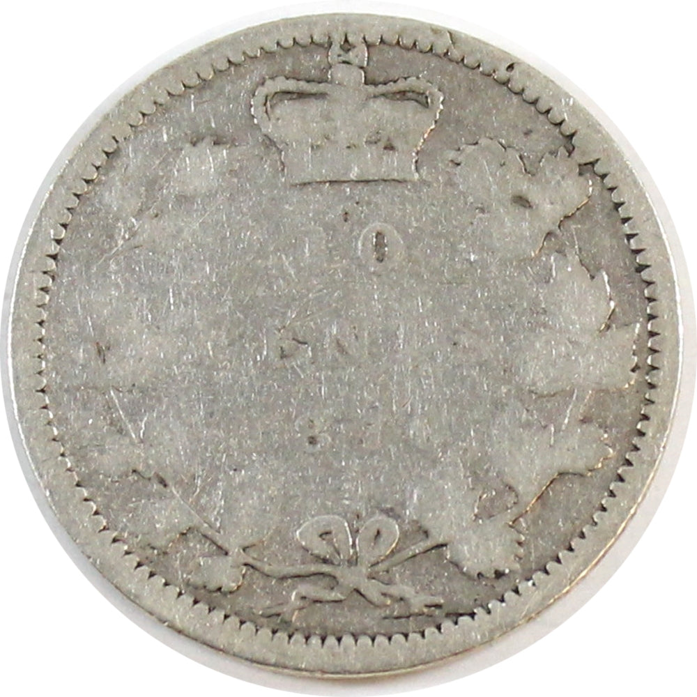 1870 Wide 0 Canada 10-cents About Good (AG3)