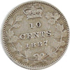 1887 Canada 10-cents VF-EF (VF30) $