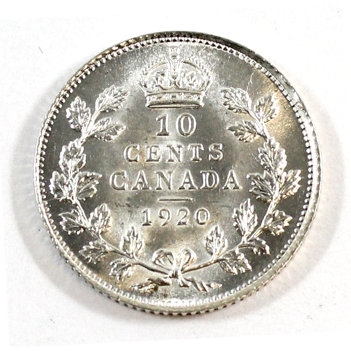 1920 Canada 10-cents Choice BU (MS64) $