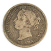 1886 Large Pointed 6 Obv. 5 Canada 10-cents VG-F (VG10) $