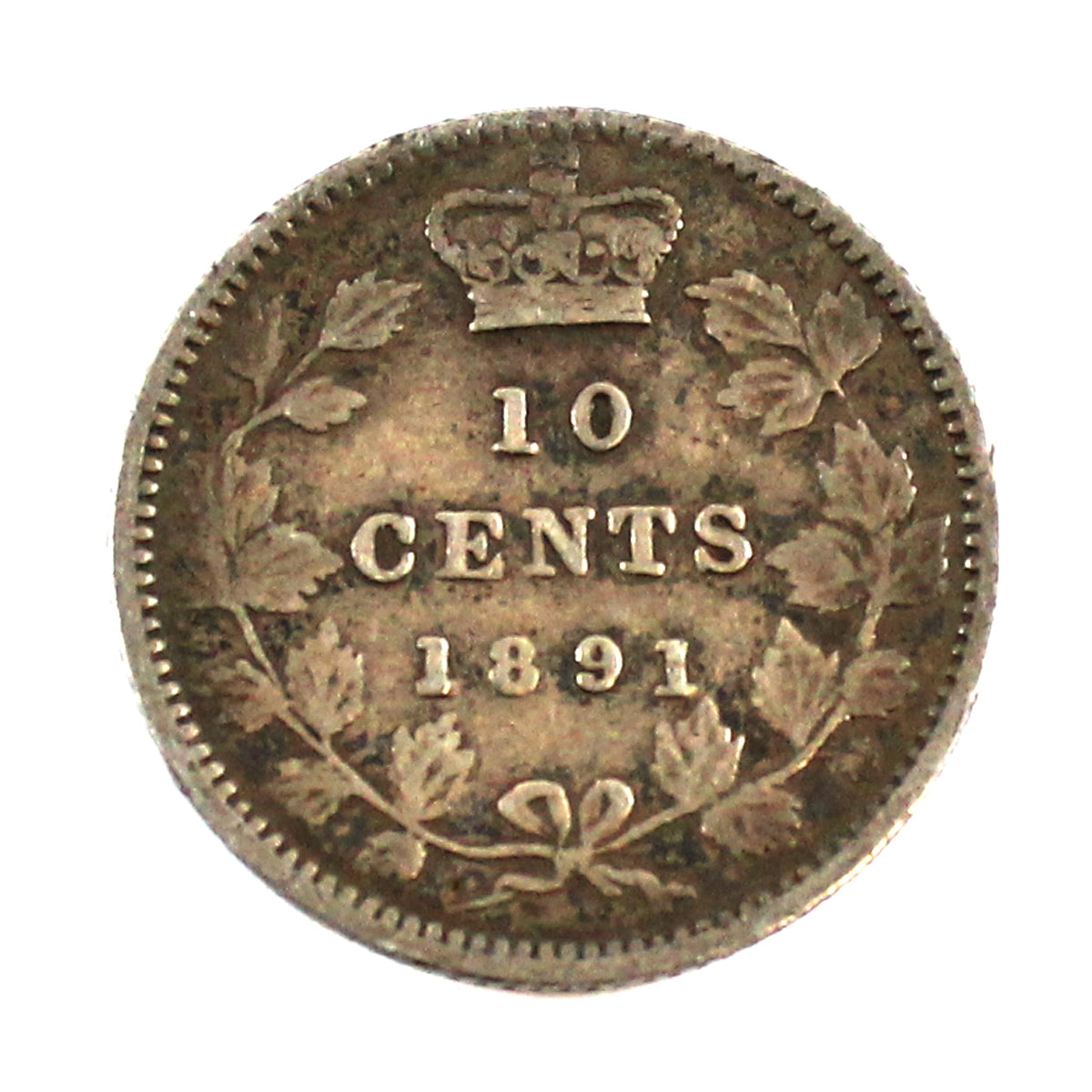 1891 22 Leaves Canada 10-cents F-VF (F-15) $