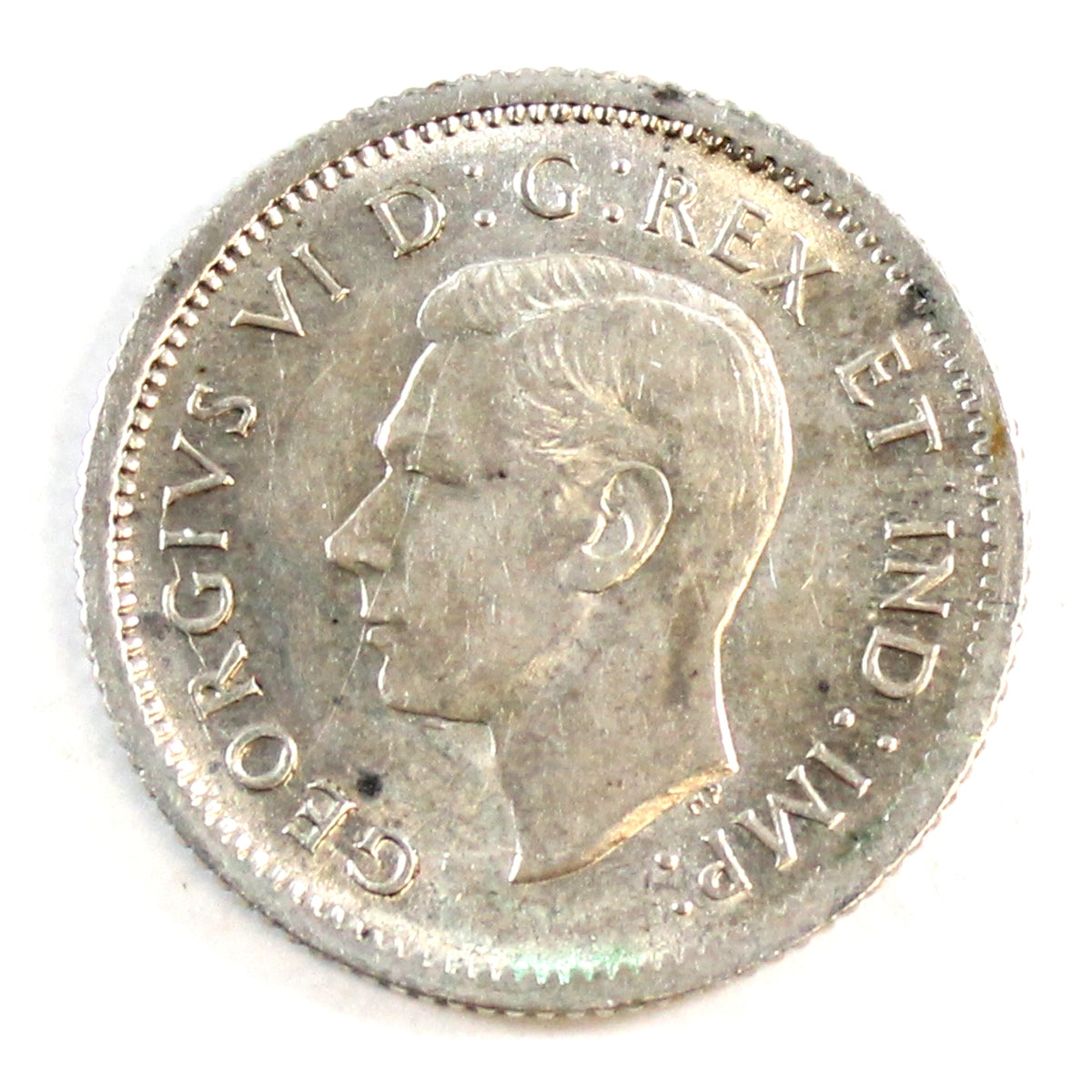 1938 Re-Engraved Canada 10-cents EF-AU (EF45) $